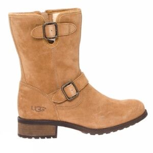 Ugg Australia “chesney” Moto leather buckle  boots